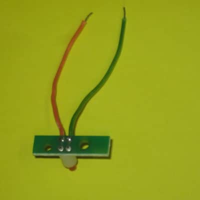 lightly used Boss RED LED on a very small rectangle circuit board + green & orange wires (works fine) for Boss compact size pedals - came off of a lightly used 2005 DD3 pedal (the DD-3B version) (NO pedal included / NO other items included) image 14