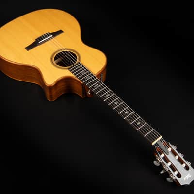 2018 Taylor 714ce-N - Natural | USA All Solid Grand Auditorium Crossover Classical Guitar Nylon Cutaway Pickup | OHSC image 7