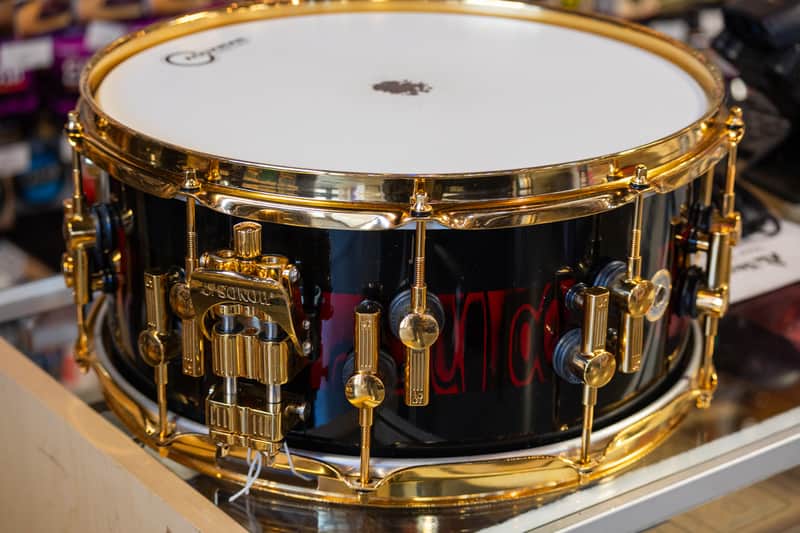 Sonor SQ2 Snare - Red Tribal Stripe image 1