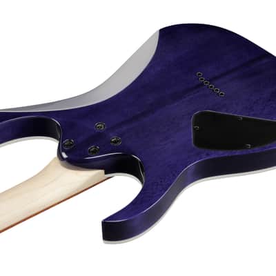 Ibanez RG421QM-CBB RG Electric Guitar 6-String - Cerulean Blue Burst image 7