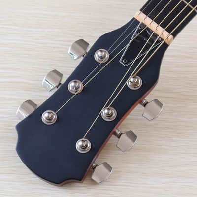Sunburst Finish 40 Inch Acoustic Electric Guitar, Flame Oak Top Body, Okoume Wood Neck image 5