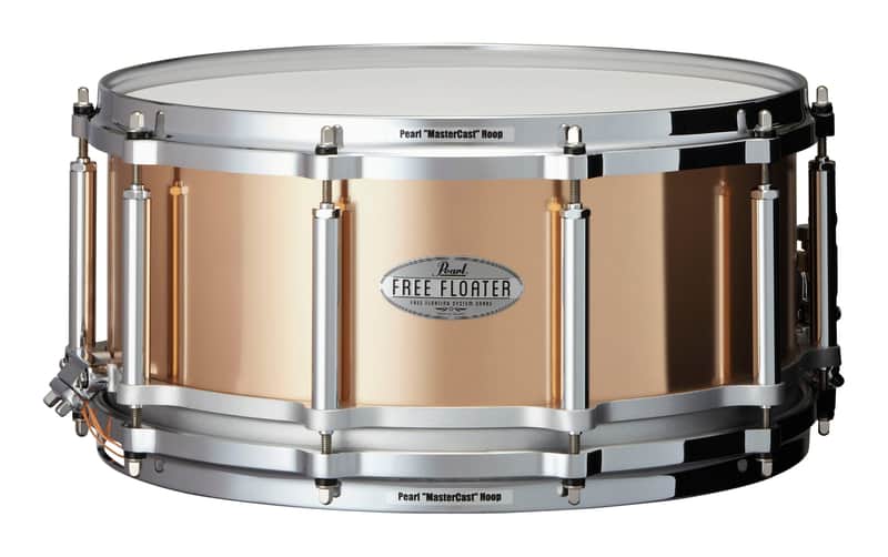 Pearl FREE FLOATING 14"X6.5" PHOSPHOR BRONZE SNARE DRUM image 1