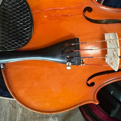 15" viola with case and bow. Made in Romania image 4