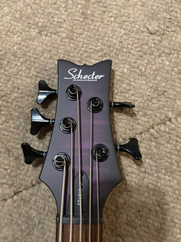 Schecter Stiletto Studio-5 Active 5-String Bass 2010s - See-Thru Black Satin image 1