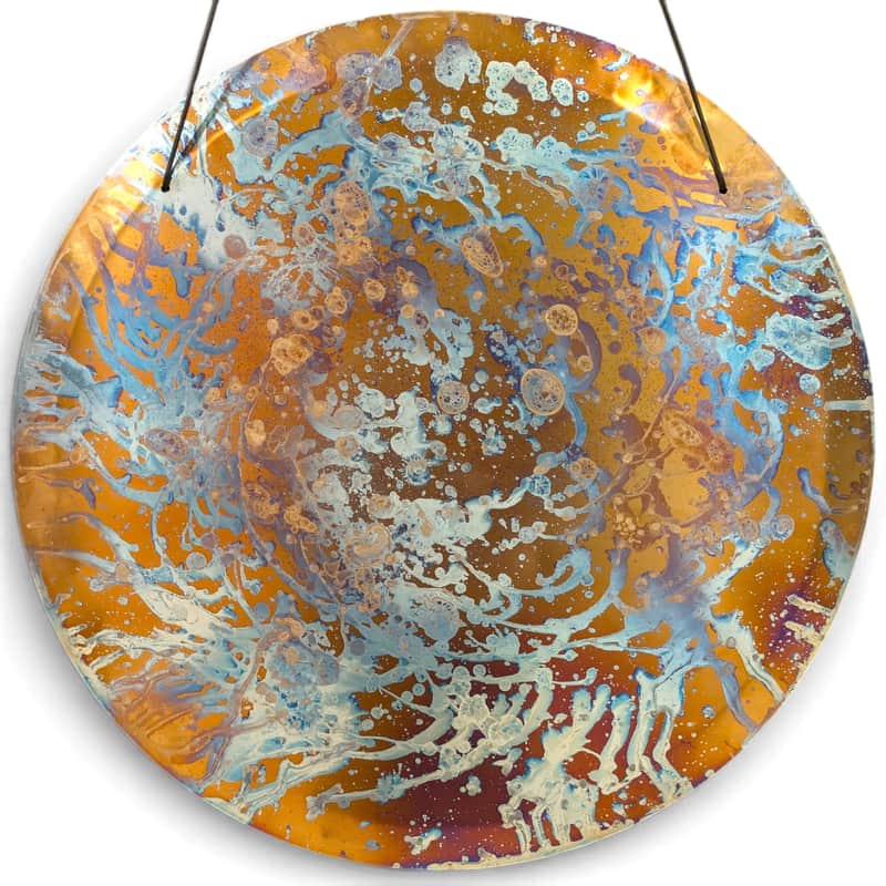 F#2+10 Grotta Sonora 24" Titanium Blue Cosmo Gong image 1