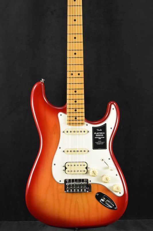 Mint Fender Player II Stratocaster HSS Aged Cherry Burst Maple Fingerboard image 1