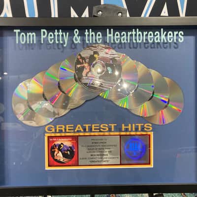 Stan Lynch Tom Petty and The Heartbreakers, RIAA, Greatest Hits, NINE MILLION RECORDS SOLD!! (#30) image 2