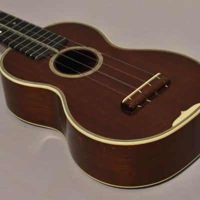c.Late 1920s Martin Style 3 Soprano Ukulele Mahogany image 8