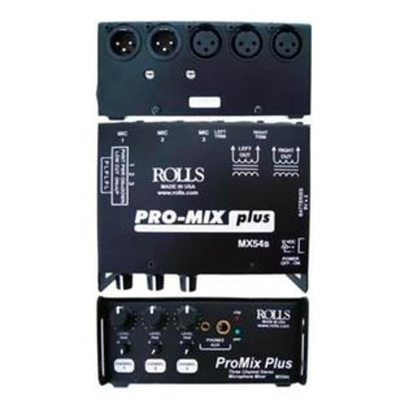 Rolls MX54S ProMix Plus Stereo Microphone Mixer image 1