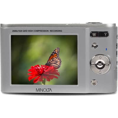 Mint Minolta MND20 44MP Digital Camera – 2.7K Ultra HD Video, 16X Digital Zoom, Anti-Shake Stabilization, Time Lapse, Face Detection, 2.9-inch LCD Display – Lightweight Compact Camera (Silver) image 7