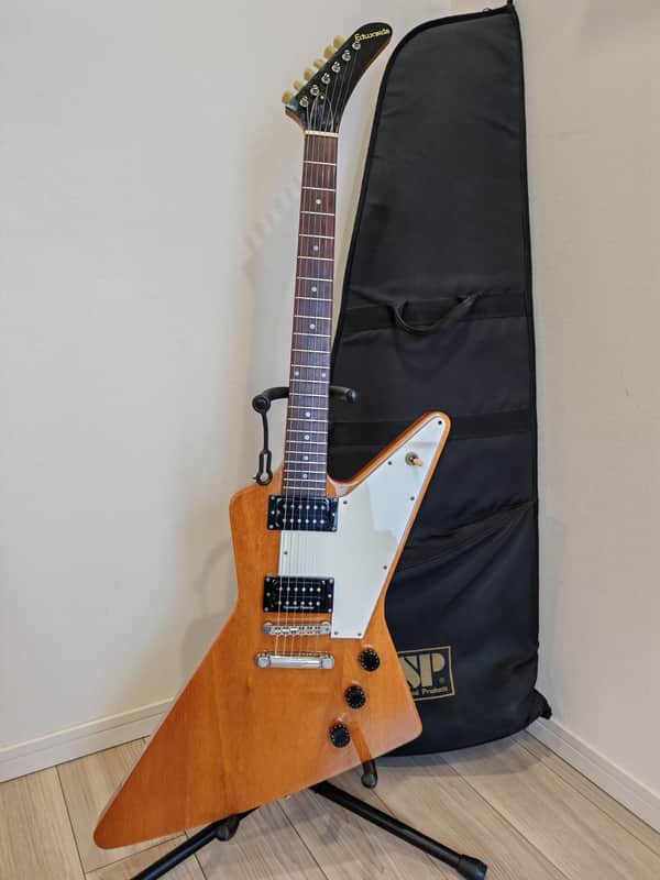 ESP Edwards Explorer early 2000's - Lawsuit Era JAPAN MIJ - Mahogany Antique Natural image 1