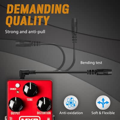Spa-10 Guitar Pedal Power Supply Adapter (1000Ma -1A) Ac Dc 9V, Compatible For Guitar Pedal Bass Effect Pedal Board (Tip Negative), 6 Way Daisy Chain Cables image 6
