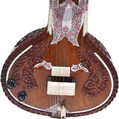 SITAR~VILAYAT KHAN STYLE~6 MAIN, 12 -13 SYMPATHETIC STRINGS~WITH GIG BAG, MIZRAB image 12