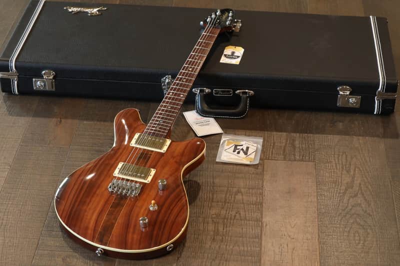 Sweetwood Rosewood Double-Cut Natural Electric Guitar + OHSC (5673) image 1