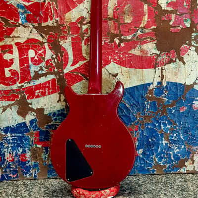 Hamer Special 1982 unique & rare union jack glitter & sparkle relic cherry & orange image 2