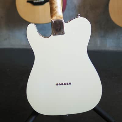 Tonfuchs Guitars Lovecaster Thinline, Kloppmann/Resident Edit, 2018, NEW! 2018 vintage white image 4