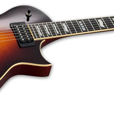 ESP E-II Eclipse Full Thickness Tobacco Sunburst FT TSB Electric Guitar + Hard Case Made in Japan - Brand New image 3