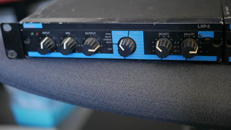 Lexicon LXP-5 Effects Processing Module 1990s - Black, 2 Units with Rack Frame image 1