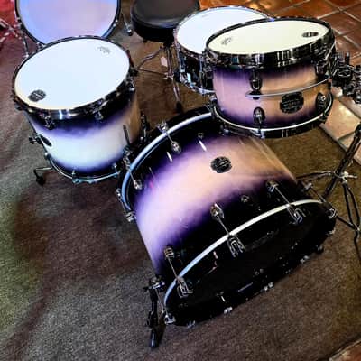 Mapex Saturn Evolution Hybrid Organic Rock 3PC Shell Pack - Exotic Violet Burst Lacquer image 7