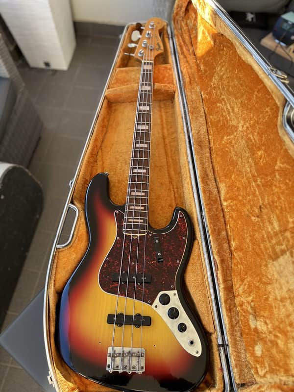 1966 Fender Jazz Bass – Vintage Original | Stunning Aged Sunburst Refinish image 1