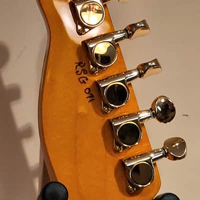 CUSTOM DESIGNED & CRAFTED COPPER METALLIC TELE STYLE WITH KOI TATTOO PG & DRAGON BLOOD JASPER STONES- SERIAL #071 -2025 - "B" STOCK image 13
