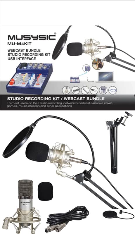Professional Studio Recording/Webcast Kit/Podcast Kit (BRAND NEW) image 1