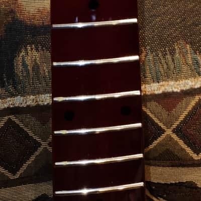 Telecaster Style Zebra Wood Top and Mahogany Neck and Body image 8