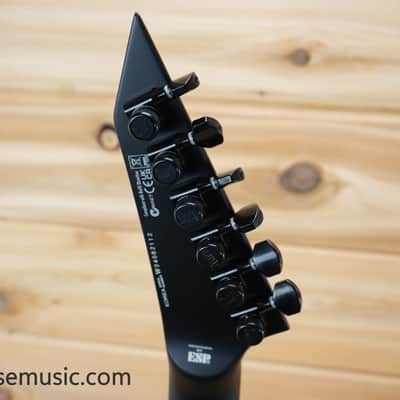 ESP LTD MH-1000 Baritone Left Handed - Black Satin image 14