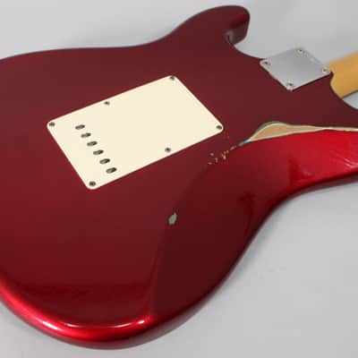 2002 Fender Custom Shop 1960 Stratocaster Candy Apple Red Relic w/OHSC image 16