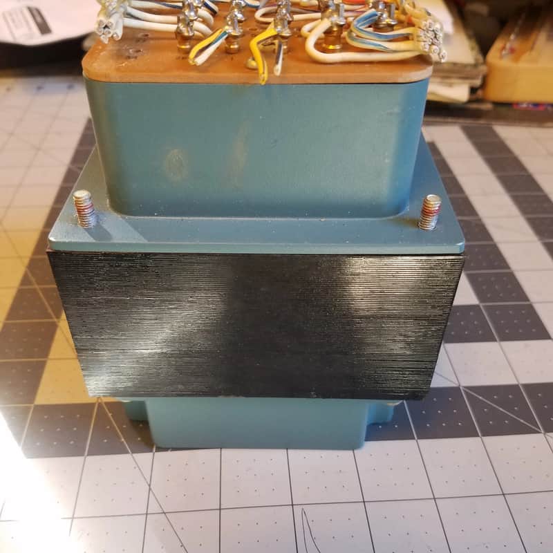 Tektronix 120-120 Power Transformer HUGE high-power Tube Amp TESTED Vintage 1961 Blue image 1