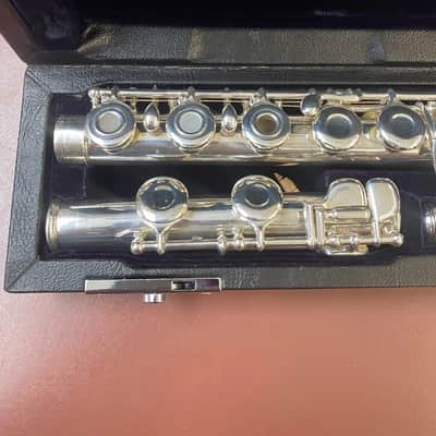 Vintage 1925 W.S Haynes Solid Silver Flute, French (open) Keys, New Pads; with Case image 5