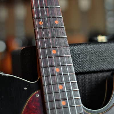 Fender Custom Shop Limited Edition Reverse '60s Tele Custom Heavy Relic Aged Black over 3 Tone Sunburst #R125883 image 17