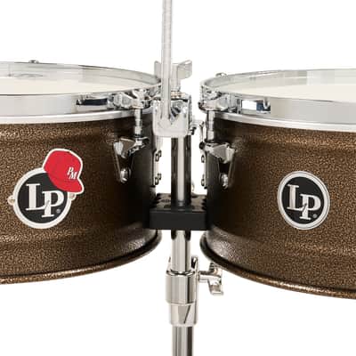LP Latin Percussion LP1415-PM Pedrito 14″/15″ Dark Mocha Steel Timbales w/ Chrome-Plated Hardware image 2