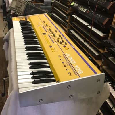 Custom Yellow Juno 106 Roland w/ polyphony meter ! image 9