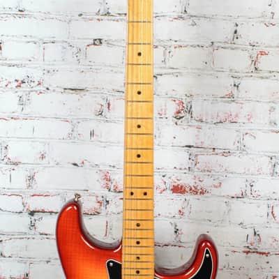 Fender - 2019 Rarities Flame Ash Top Stratocaster Electric Guitar - Plasma Red Burst - with OHSC - x0763 - USED (MMM-110207) image 3