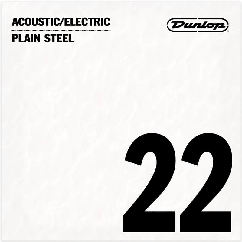 Jim Dunlop Plain Steel 22 (.022") Single Guitar String image 1
