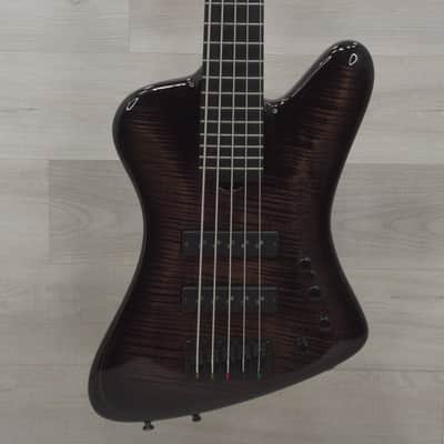 Roscoe  TB-3005 Bass Guitar - Trans Black image 1