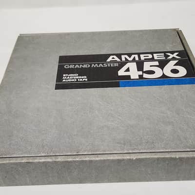 Ampex 456 Grand Master Metal Take Up Reel With Tape & Box 1" x 10.5" Inch Tape image 2