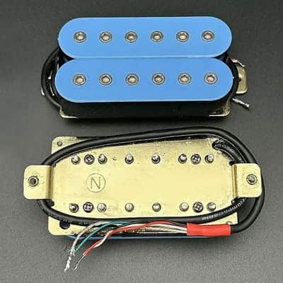 Neck and Bridge Blue Guitar Humbucker Pickups image 2