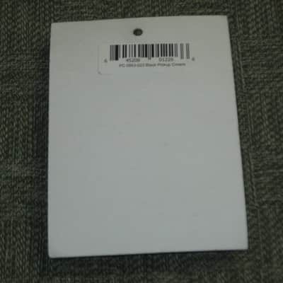 new in package A+ Allparts PC-0953-023, Pickup Cover Set for Jazz Bass / J Bass (2 piececs) Black, plastic (from 2020s) screws are NOT included- but they're availabe for sale upon request image 7