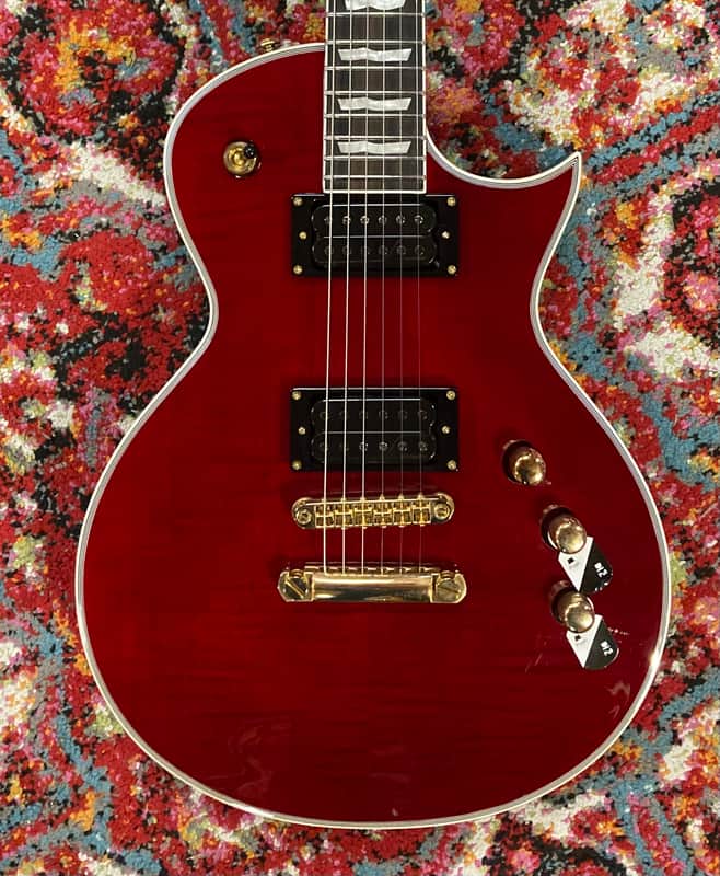 ESP LTD EC-1000T CTM 2021 - See Thru Black Cherry, Very Good, DEMO, SKU: I647821 image 1