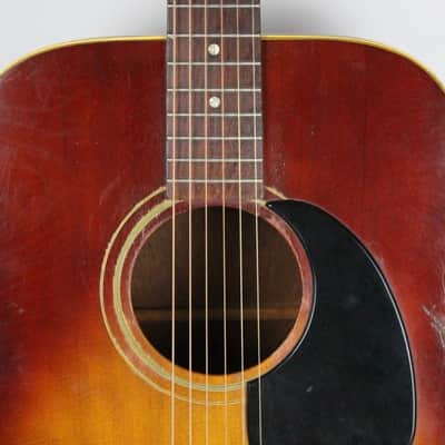 1968 Vintage Gibson J45 ADJ Sunburst Finish 1960s Kalamazoo USA +OHSC image 4