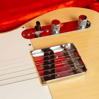 Fender  Telecaster Solid Body Electric Guitar (1973), ser. #395697, original black tolex hard shell case. image 15