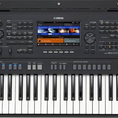 Yamaha PSR-SX920 61-Key Arranger Workstation Keyboard, Black image 1