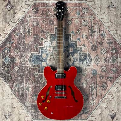 2011 Epiphone Dot LH/CH Left Handed Cherry Semi Hollowbody ES Electric Guitar W/ Hardshell Case! image 5