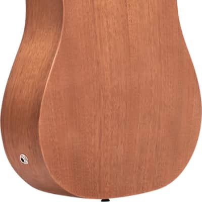 Gold Tone M-BassFL Fretless Short-Scale 4-String Acoustic-Electric Bass Guitar, Mahogany Top image 4