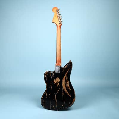 1963 Vintage Fender Jaguar Black Relic Electric Guitar image 15