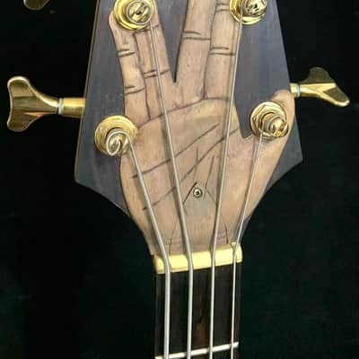 Electric Bass Guitar Star Trek Trekkie Motif Handmade by Bluebeberry with SEymour Duncan Double P Pickups image 18