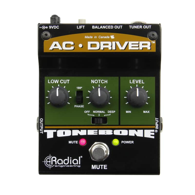 Radial AC-Driver Compact Acoustic Preamp Guitar Effects Pedal image 1