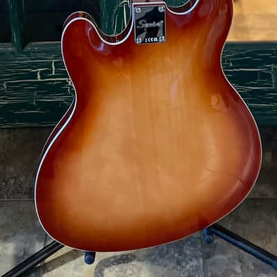 Squier Affinity Starcaster Deluxe HH Semi-Hollow Electric Guitar Sienna Sunburst image 13